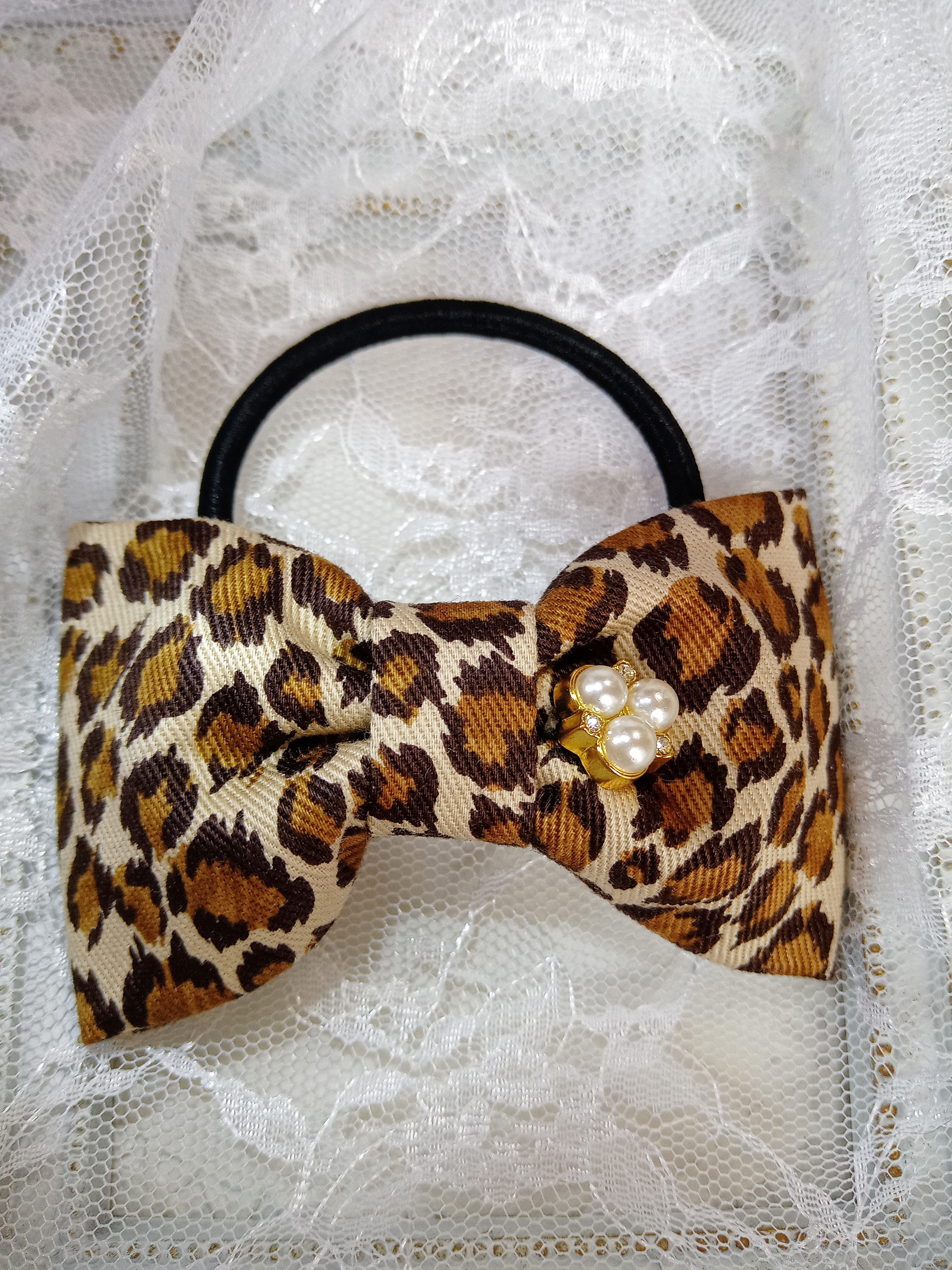 エアロビ ♡キティ★リボンヘアゴム ヘッドホン ヒョウ柄 マスコット アベイル♡