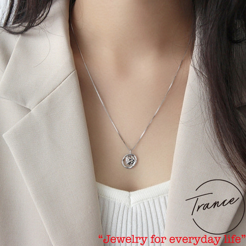 SILVER925-5 ネックレス シルバ−925 調整可能 巾着付 ジュエリー  