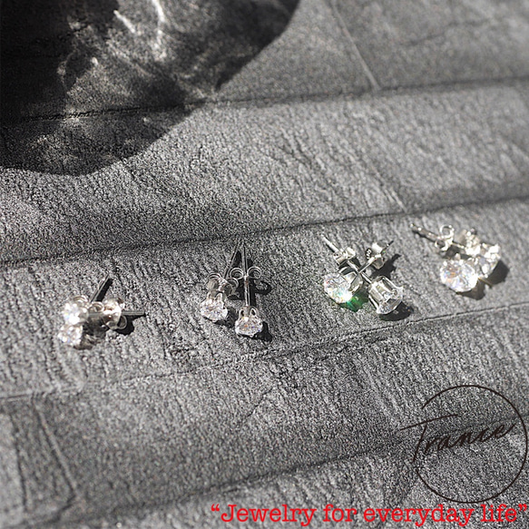 SILVER925-11-2 ピアス シルバ−925 調整可能　巾着付 ジュエリー シルバー Pierce 5枚目の画像