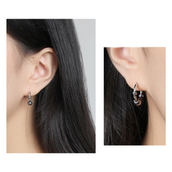 SILVER925-26 ピアス シルバ−925 調整可能　巾着付 ジュエリー シルバー  Pierce アクセサリー 8枚目の画像