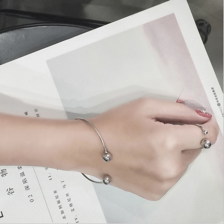 SILVER925-11 バングル シルバ−925 調整可能　巾着付  ジュエリー シルバー ゴールド ブレスレット