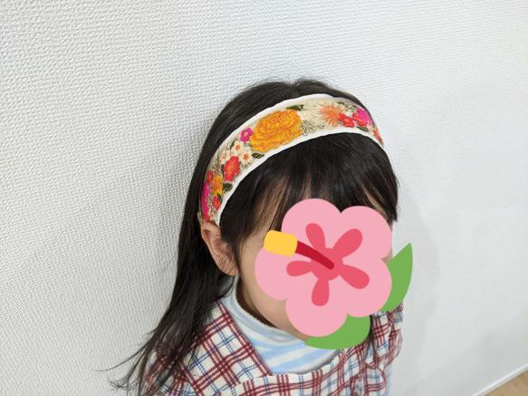 カラフル＆キラキラなインド刺繍ヘアバンド♡プレゼント・贈り物・贈答にも 2枚目の画像