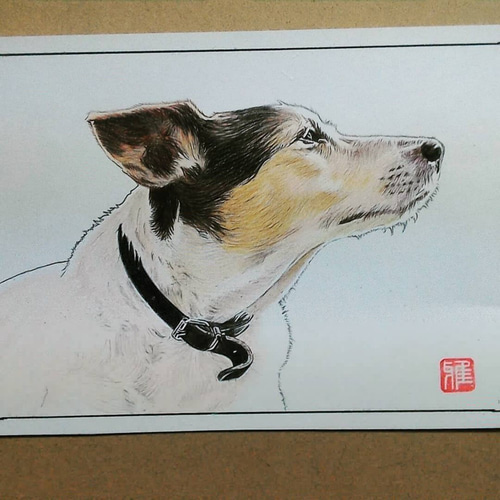 ペット画 オーダー似顔絵【A5】