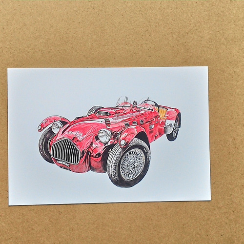 車 バイク描きます(色鉛筆) イラスト アトリエ雅夫 通販