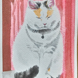 色鉛筆画 A4.猫 クリスマス8 色鉛筆画 A4.猫 クリスマス8 色鉛筆画 A4.猫 クリスマス8