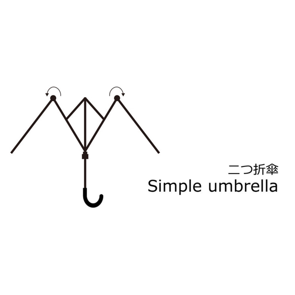 晴雨兼用折傘 スマートブレラ 二つ折りタイプ ライラック タッセル付き 4枚目の画像