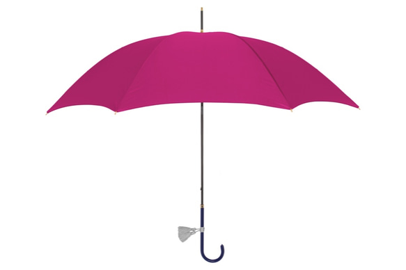 UVカット　雨かさ　カスタマイズ長傘　スマートブレラ　ローズ　タッセル付き 1枚目の画像