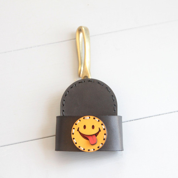 聴診器 ホルダー（SMILE スマイリー・ブラック） 4枚目の画像