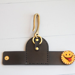 聴診器 ホルダー（SMILE スマイリー・ブラック） 5枚目の画像