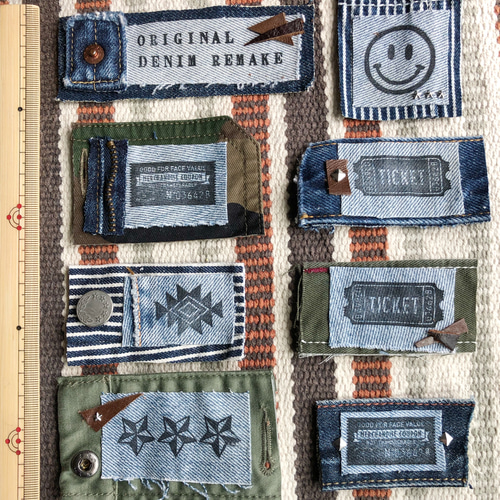 ☆デニムオリジナルタグ 布タグ☆ ワッペン・アップリケ ☆Y'z4 DENIM