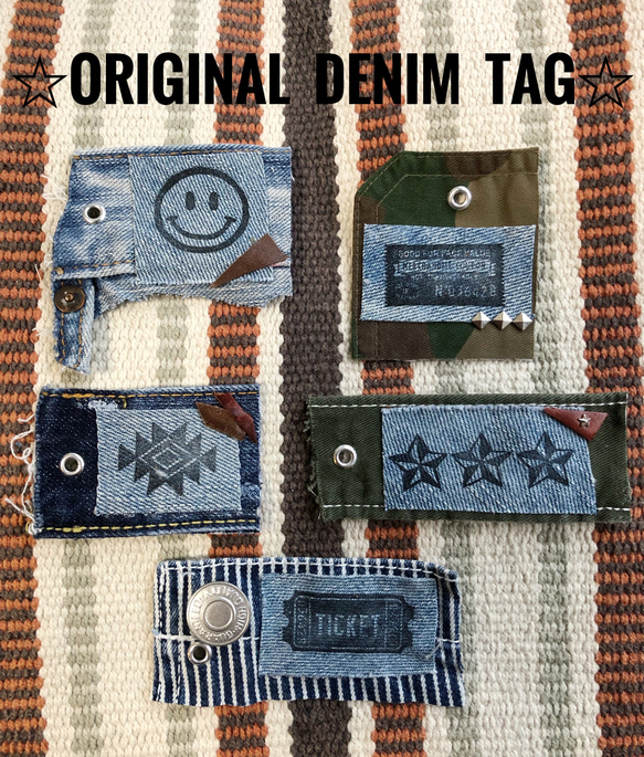☆ORIGINAL DENIM TAG オリジナルデニムタグ デザインタグ☆ ワッペン