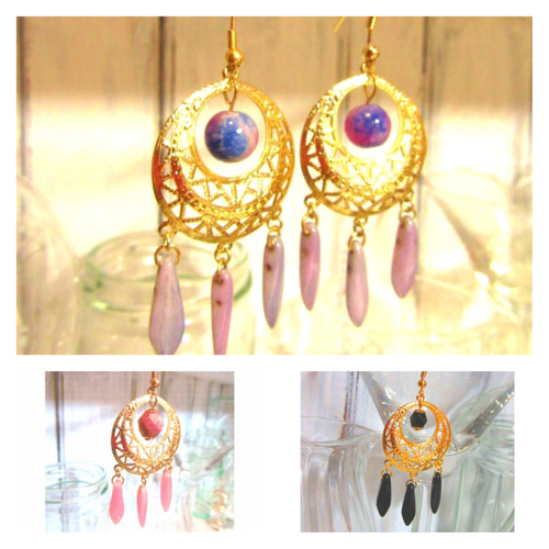 アラビアンイメージアクセサリー ピアス（フック・チェーン） 果糖