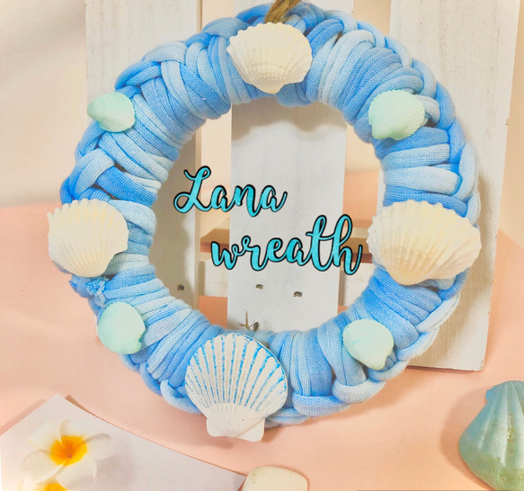 Lana sea wreath〜海を感じるハワイアンリース 2枚目の画像