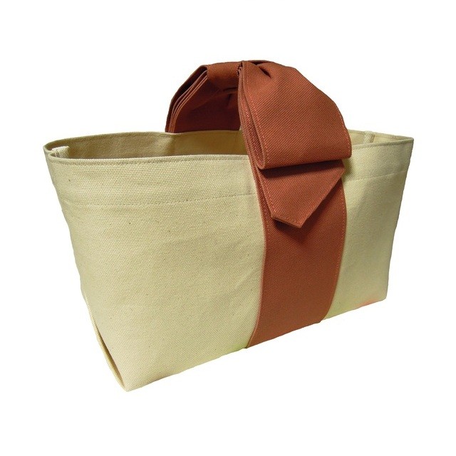 Cherish　リボンハンドルトートバッグ／スモーキーコーラル【受注生産】