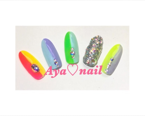 あや ネイルチップ カラフルネイル ネイルチップ（つけ爪） ayanail 通販 8583428