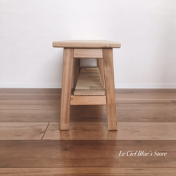 【アカシア】マルチに使える小さな棚　テーブル・ベンチ 3枚目の画像