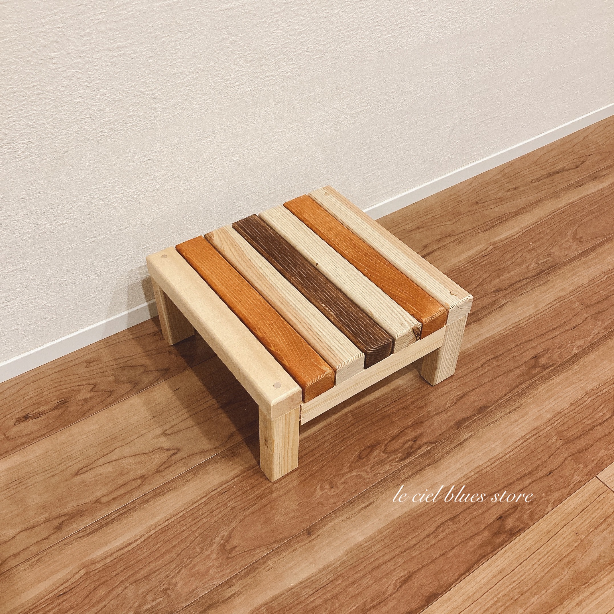 ハンドメイド　すのこ　踏み台　オーダー受け付けます。