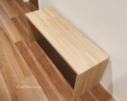 〈二台セット〉約85cm 無垢材のスラットデザインベンチ収納付バリサンダ&チーク 約85cm 無垢材のスラットデザインベンチ収納付 木部保護塗料