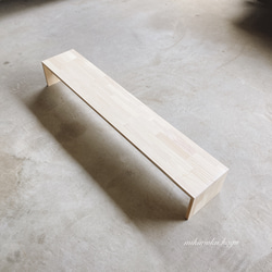 大きなコの字型ベンチ パイン集成 ソファ・ベンチ 家具工房KARIMIKI