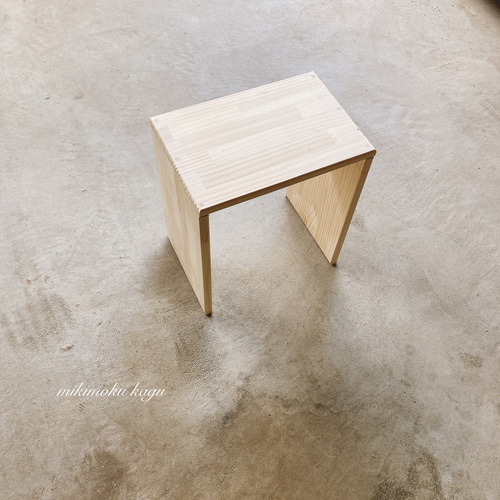 小さなコの字型ベンチ パイン集成 ソファ・ベンチ 家具工房KARIMIKI