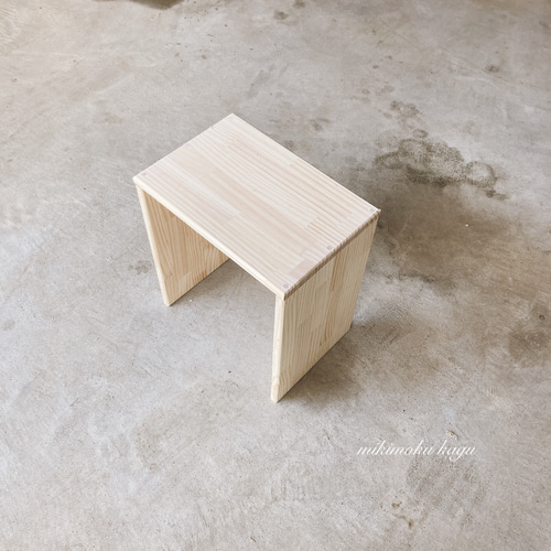 小さなコの字型ベンチ パイン集成 ソファ・ベンチ 家具工房KARIMIKI