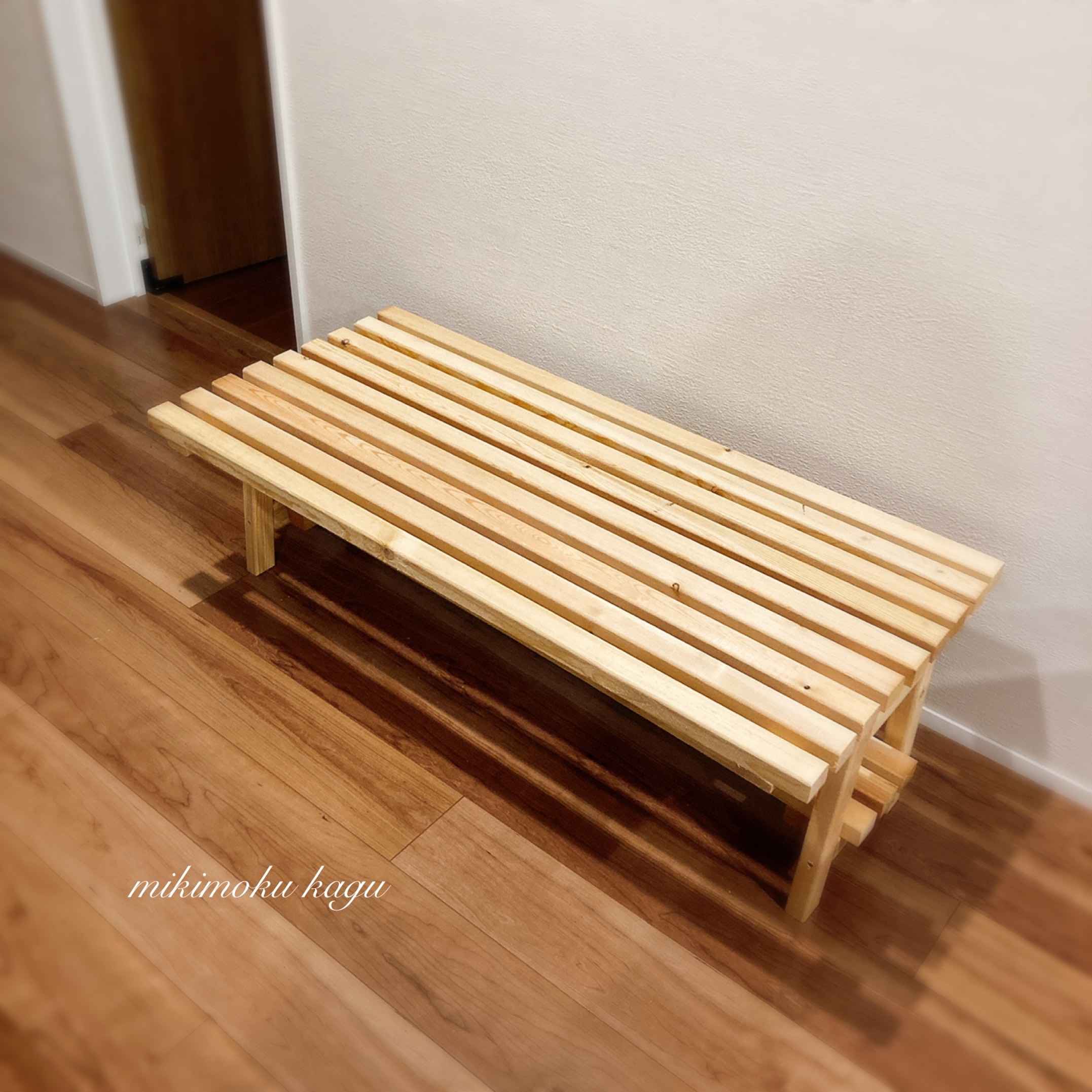 すのこの2段シェルフ