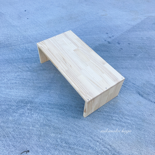 横長のコの字型ベンチ パイン集成 ソファ・ベンチ 家具工房KARIMIKI