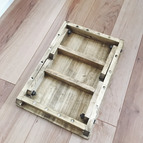 old wood table アンティークな折りたたみテーブル ローテーブル