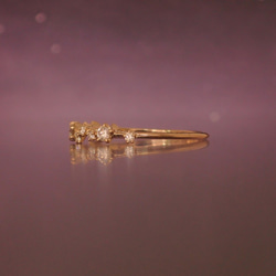 星屑の指輪 ダイヤモンド K10（エトワール リング）creema限定 2枚目の画像