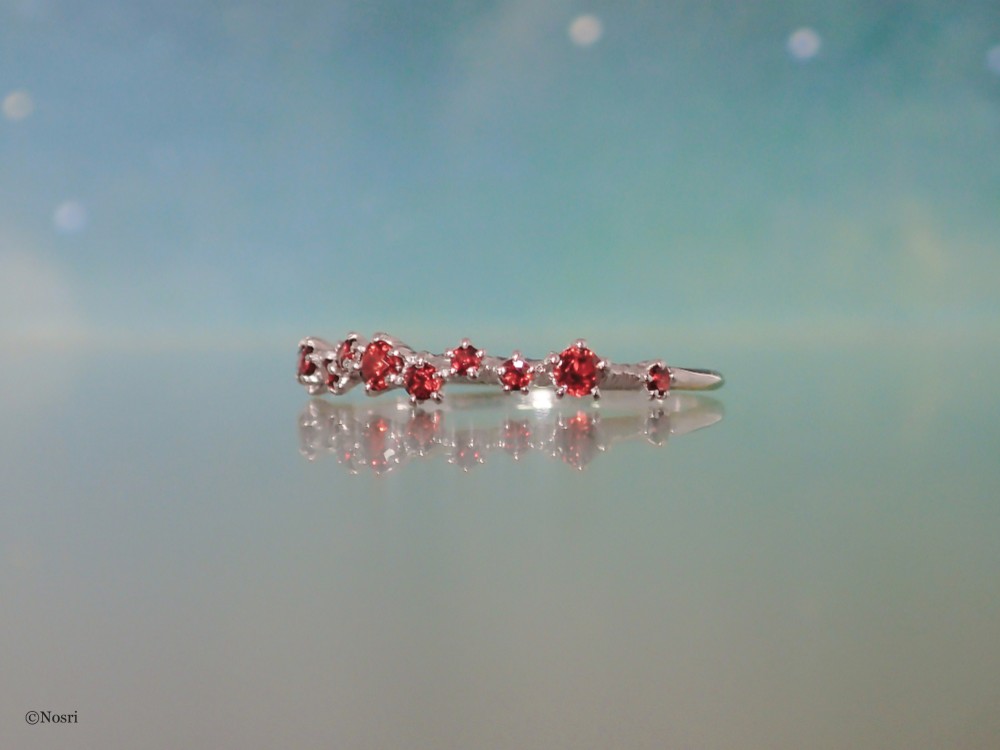 星屑の指輪 オレンジガーネット（エトワール リング）creema限定