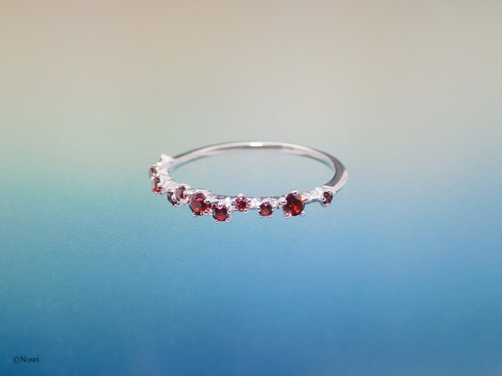 星屑の指輪 オレンジガーネット（エトワール リング）creema限定