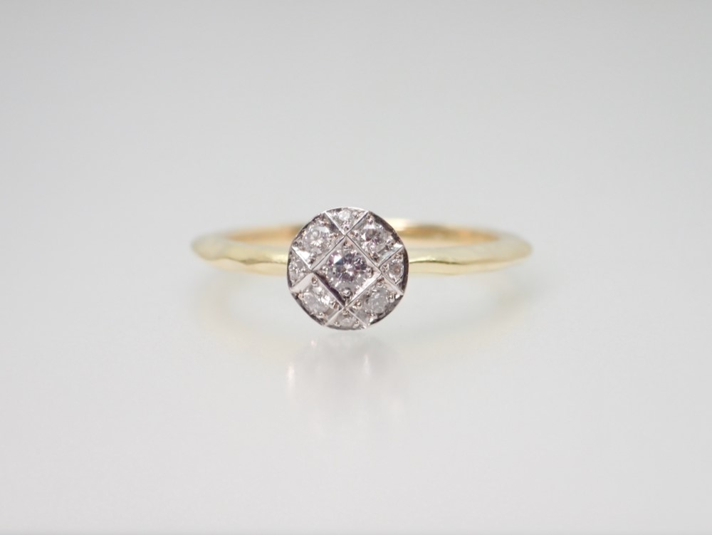 ステラ モダン リング 〔プラチナ K18 ダイヤモンド〕