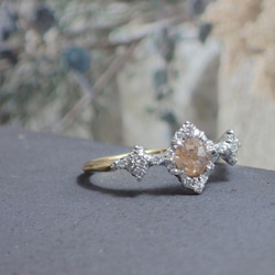 ハーフエタニティ」天然ダイヤモンド リング 7石 GIA鑑定書付き 計2.13