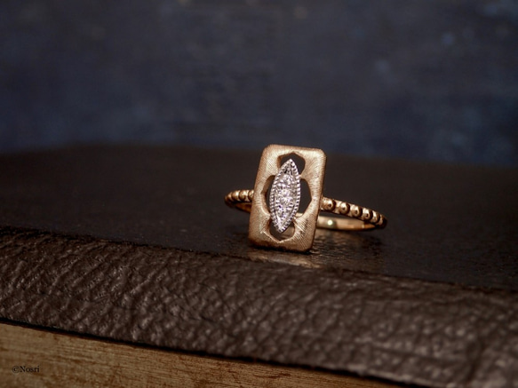 プラチナ K18 ダイヤモンド リング 指輪