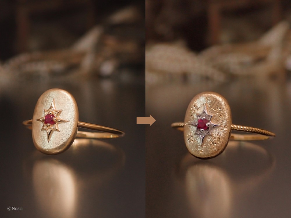 仕立てる指輪  K10 カラーストーン〔プリメーラ リング〕プチオーダー カスタム