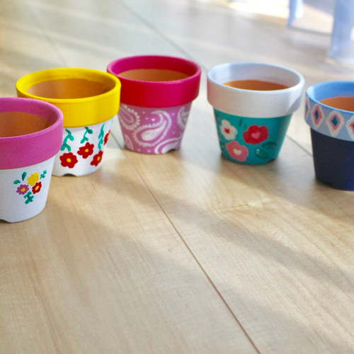 ペイント素焼き鉢 一輪挿し・花瓶・花器 pluriel 通販 4661368｜Creema