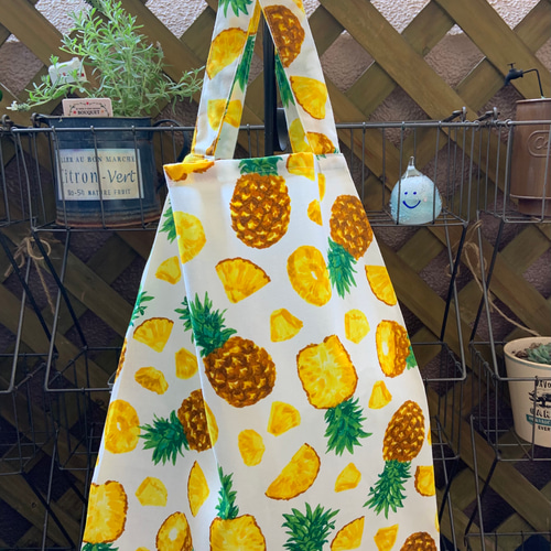 エコバッグ パイナップル 浴衣にもぴったり エコバッグ・サブバッグ