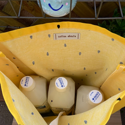 再販❗️可愛い　黄色のスイカ柄スイカ　大サイズ　エコバッグ　 5枚目の画像
