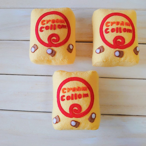 完成品】フェルト ままごと スーパーマーケット みんな大好きお菓子①