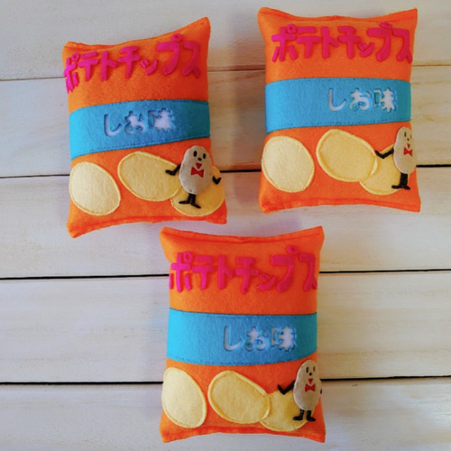 完成品】フェルト ままごと スーパーマーケット みんな大好きお菓子②