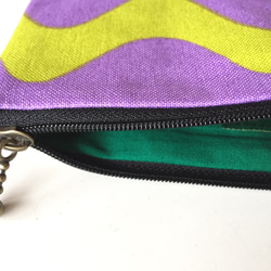 Nemi名義圖案的Petanko小袋*黃綠色×紫色 第2張的照片