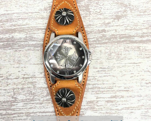 約17cm カスタムウォッチブレス　時計ベルト クロムハーツ キーパーボックスID クラッシクチェーン