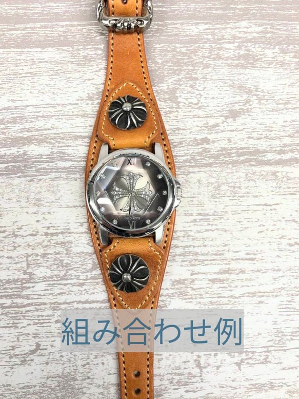 カスタム 腕時計 レザーブレスウォッチ 1枚目の画像