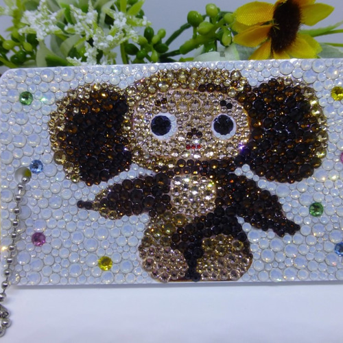 パスケース※きらきらチェブラーシカ※スワロフスキー パスケース・定期