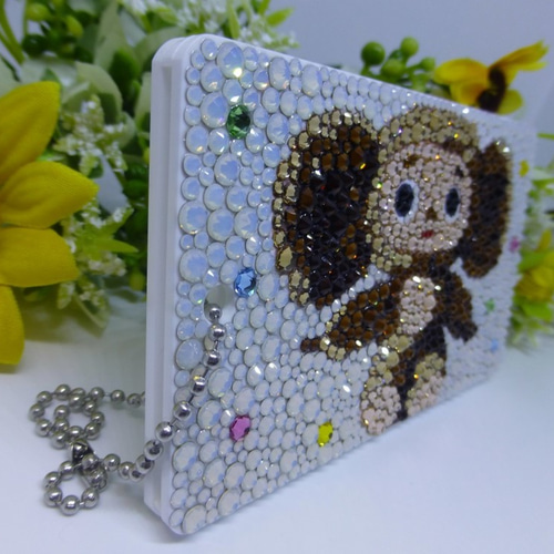パスケース※きらきらチェブラーシカ※スワロフスキー パスケース・定期