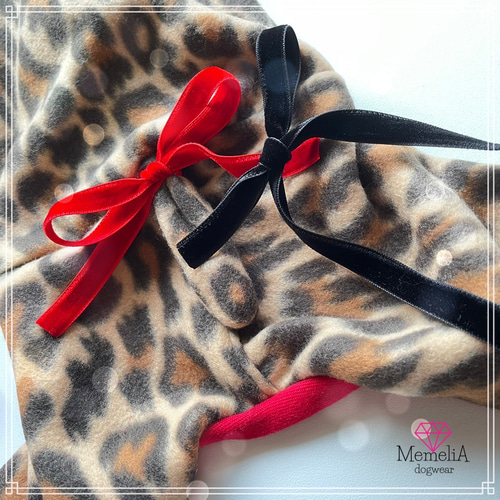 きな子様❤Heart Leopard ♡ハンドメイド犬服♡オーダー イタグレ用犬服】今日は女豹の気分なの⭐︎魅惑のせくし〜女豹