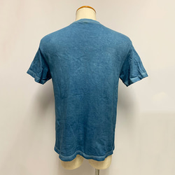藍染 Tシャツ Mサイズ 5.6オンス 一点物 3枚目の画像