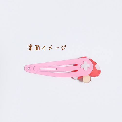 ゆきだるま ヘアクリップ/パッチンピン 【冬 雪だるま】ヘアピン