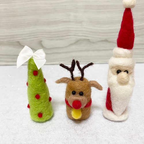 Creema限定 送料無料】羊毛フェルト✲*ﾟツリー＊トナカイ＊サンタ