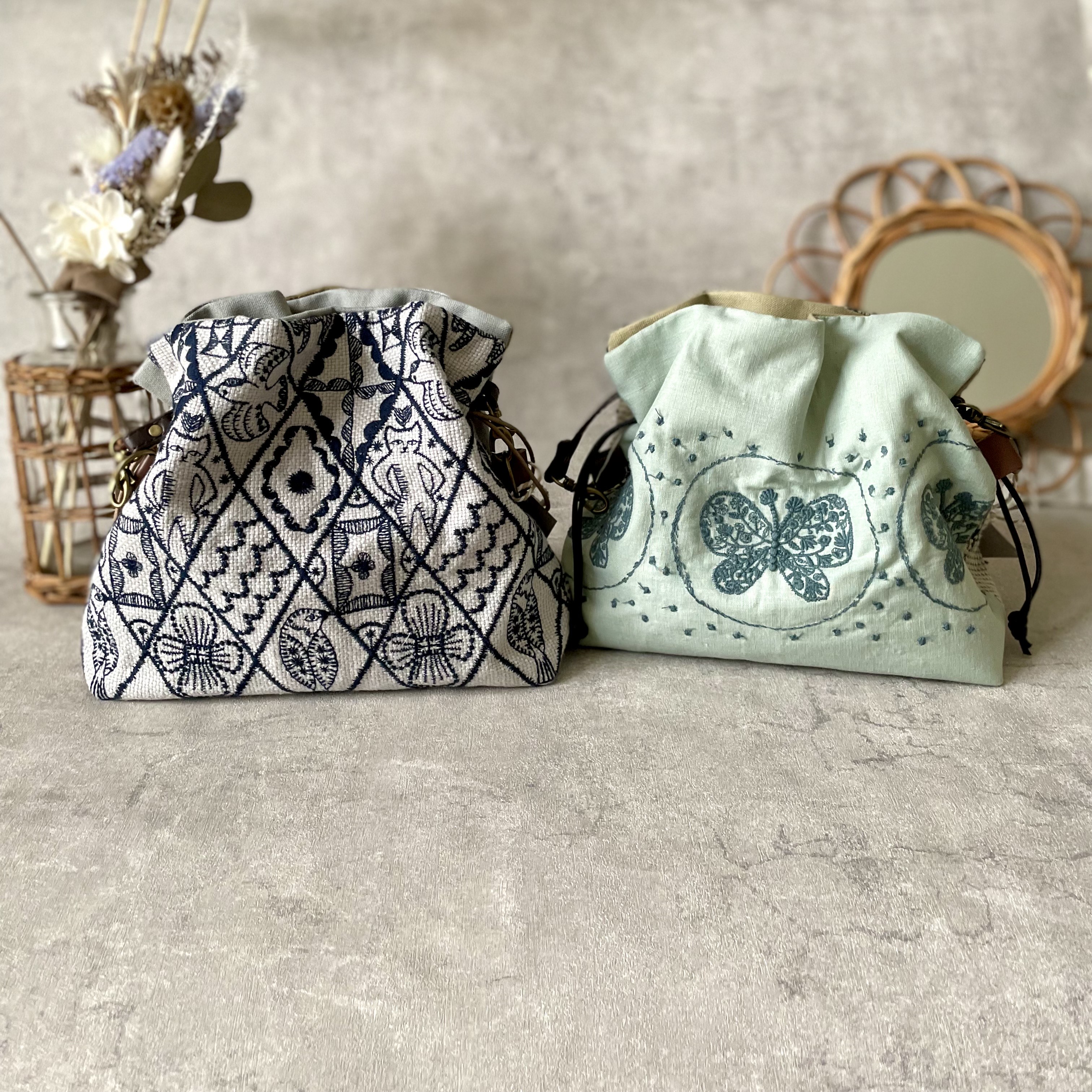 2wayミナペルホネン ポシェット エアリーポシェット ポシェット muguet